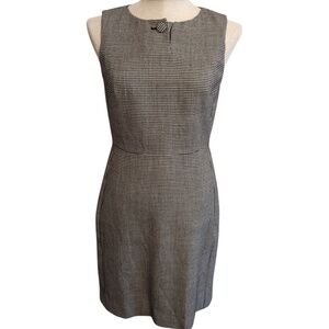 J.Crew black and white wool dress